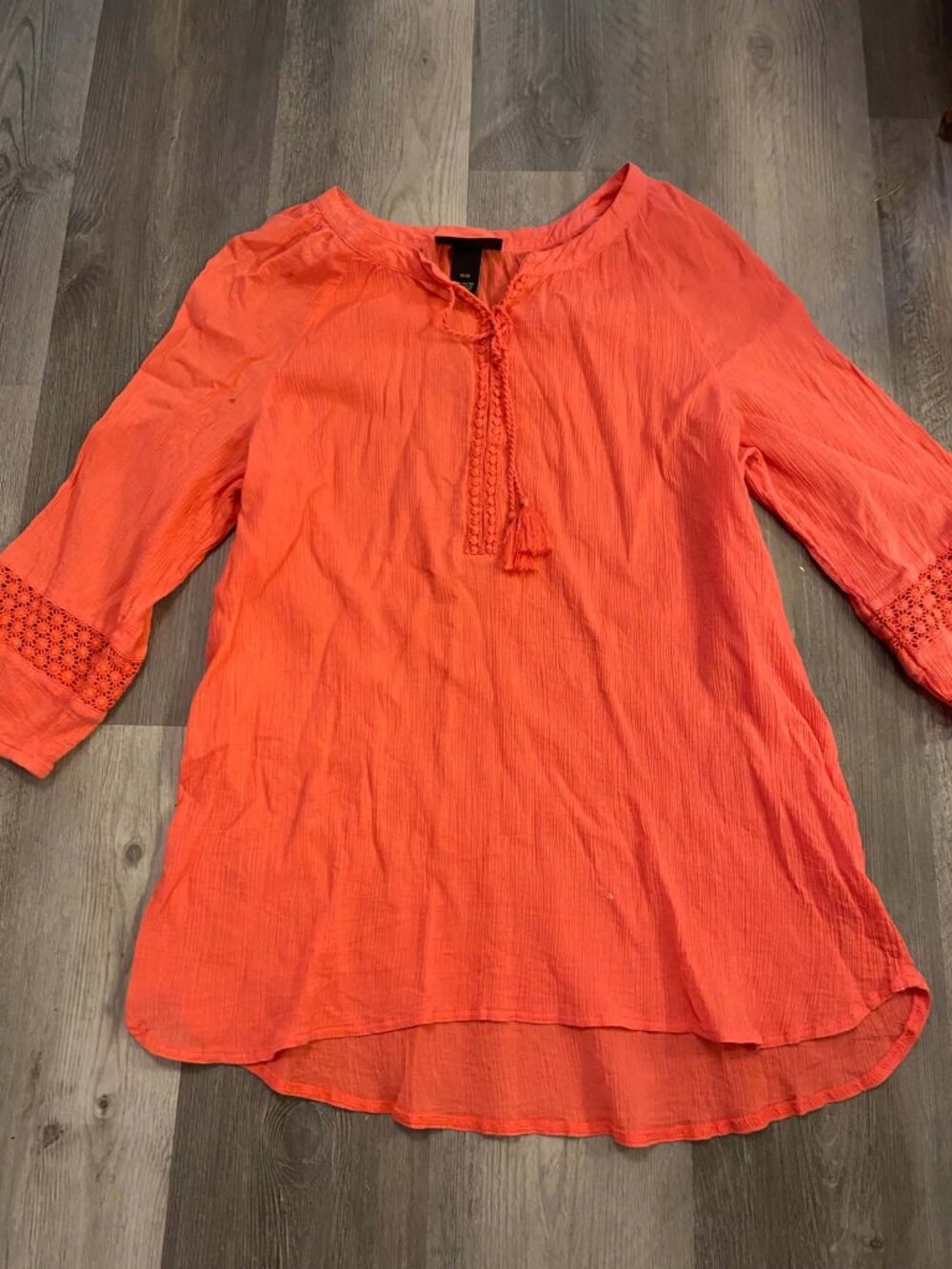 Gauzy Lane Bryant Coral Colored Shirt Size 18/20